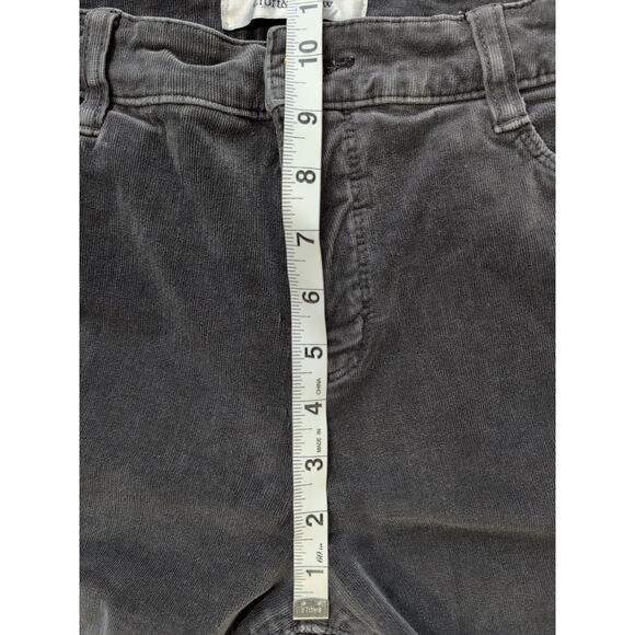 Croft & Barrow Corduroy Pants Womens Size 12L Gray Slim Fit Soft Stretch 31 Ins - Picture 9 of 16